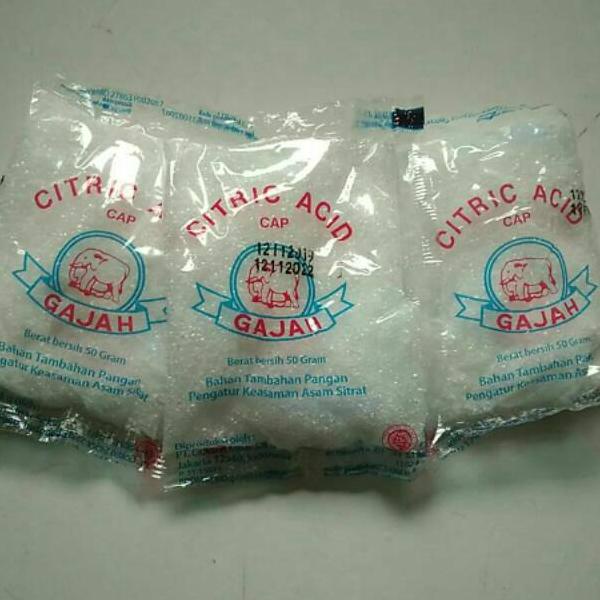 

✱ Citrid acid citrun cap gajah 1 pak/20 bks ❂