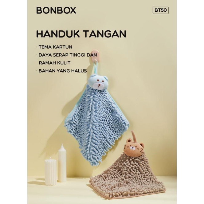 Handuk Tangan Kain Lap Gantung Hand Towel  BONBOX Serbaguna Magic Towel 25 x 25cm Multifungsi BT50