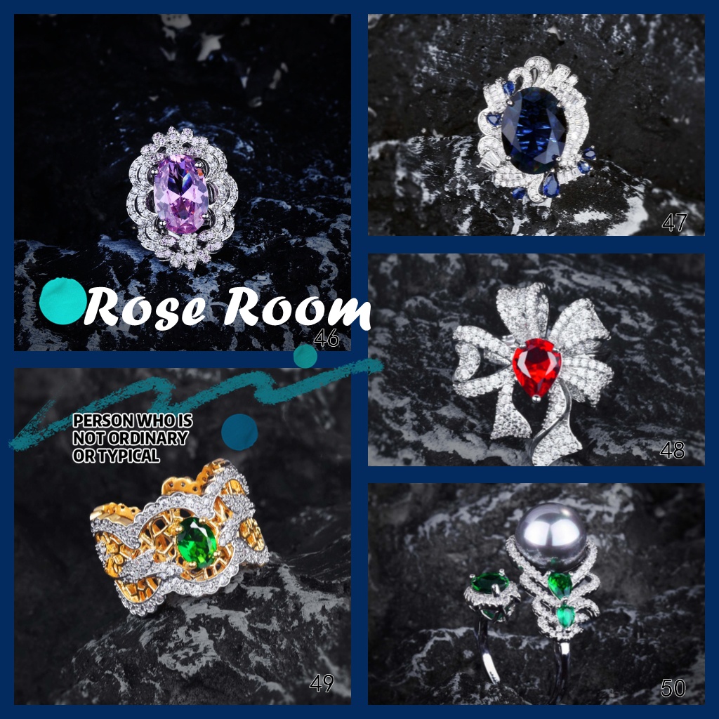 Goldkingdom Aksesoris Perhiasan Fashion Ready Stock Industri Berat Ringan Mewah Multi-layer Berliku Berlian Bertatahkan Cincin Ular Niche Desain Cincin