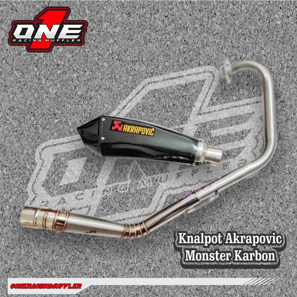 Knalpot Akrapovic Monster Karbon Scorpio Tiger Byson Vixion Verza R15