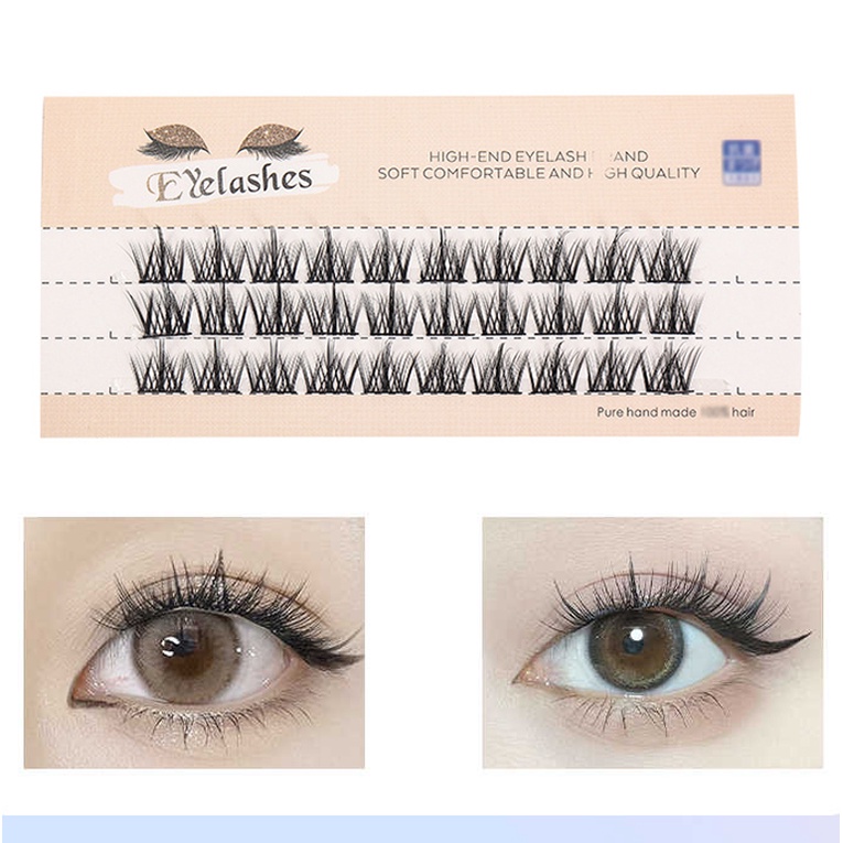 Mysterygirl - Bulu Mata Palsu Natural Devil Eyelash Extension Single Bulumata Eyelash Tanam Korea Perlusin