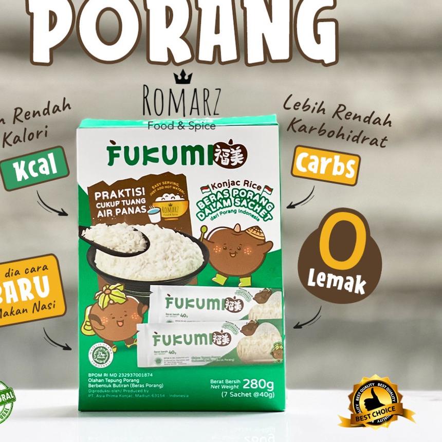 

➪ BERAS PORANG 100% ORIGINAL BOX 280gr | BERAS SHIRATAKI 280gr (Isi 7) ✶