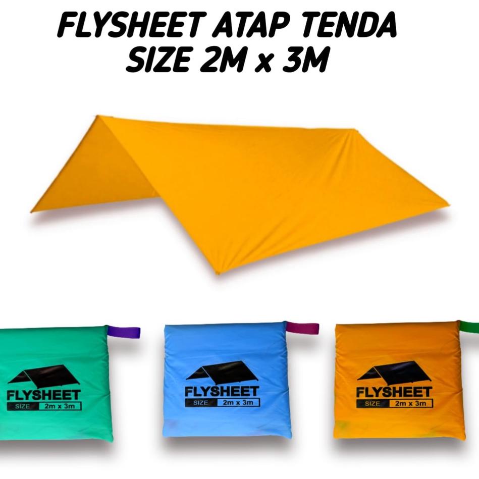 Fast Update Flysheet BUSHCRAFT Trapteen 2 M x 3 M atap tenda waterproof Atap tenda flysheet anti air