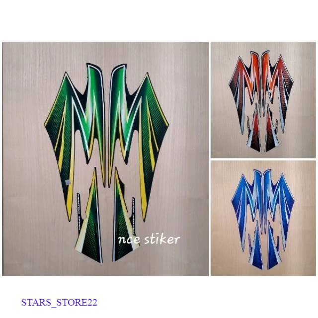 (ORI) STIKER STRIPING RX KING 2003 HIJAU BIRU DAN MERAH MURAH