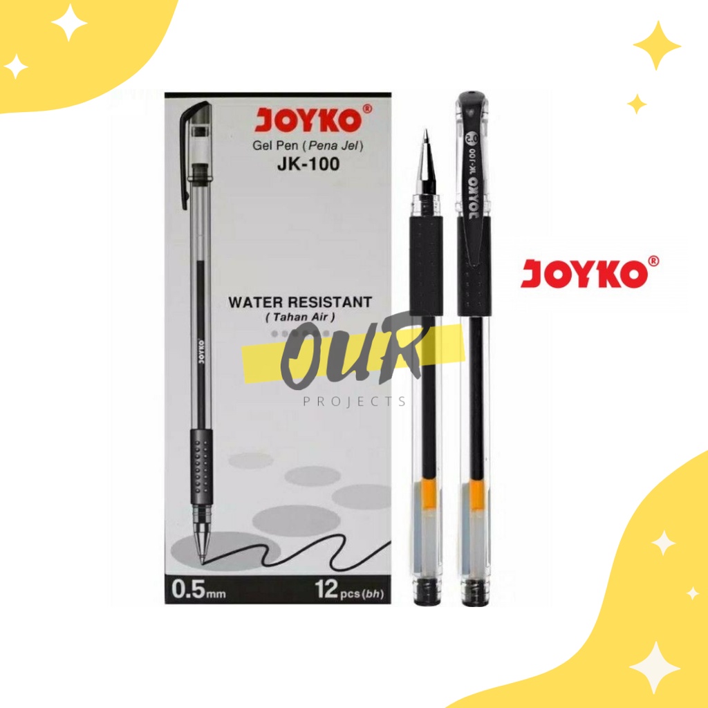 

PENA JOYKO JK-100 PENA TINTA HITAM 0.5MM