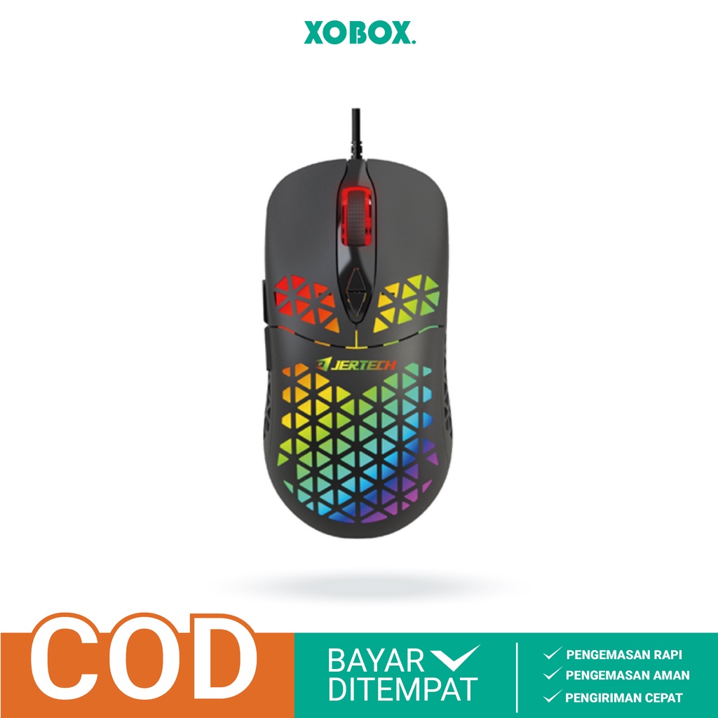 Mouse Gaming JR820 Lampu LED RGB Wonderful Gaming Mouse -XOBOX