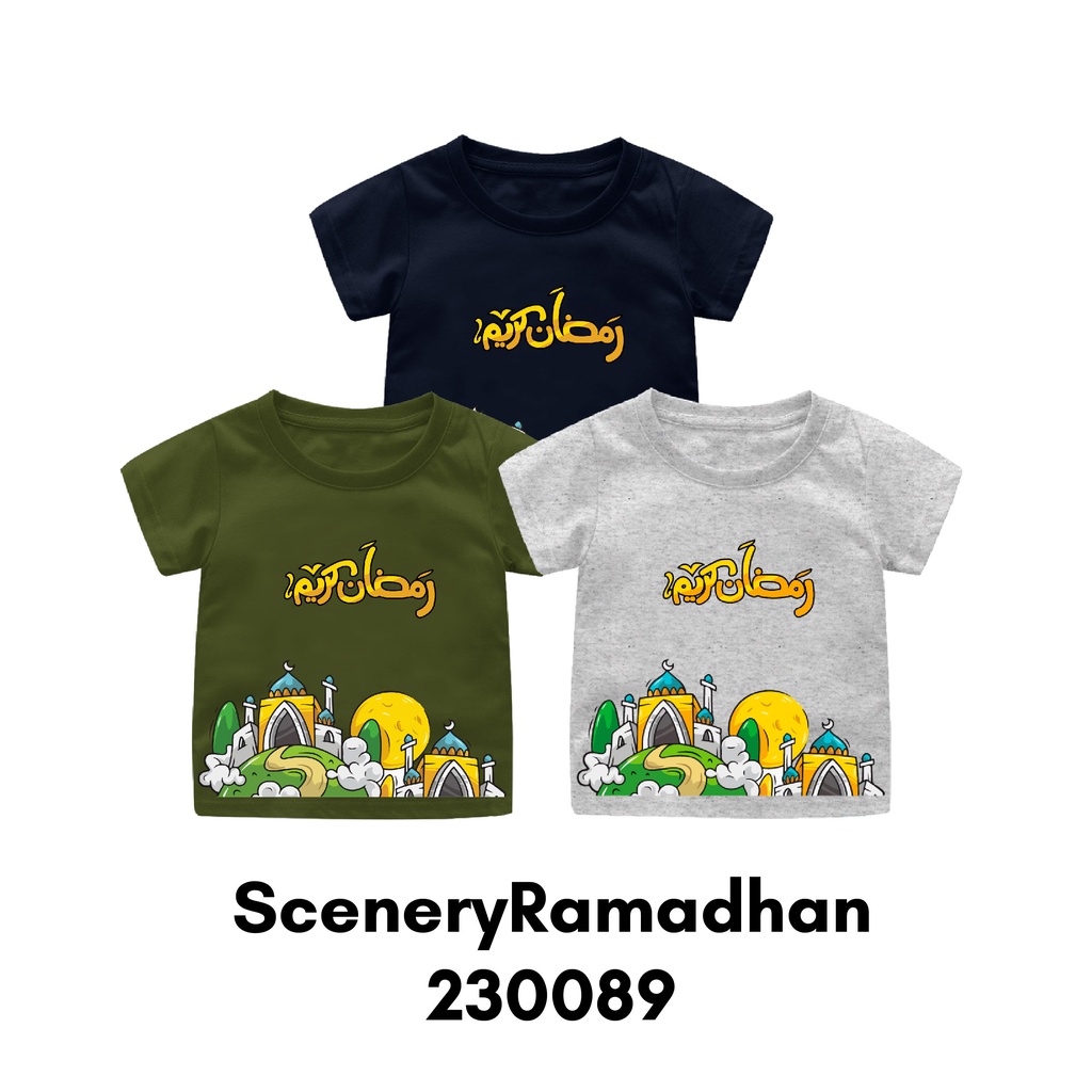 Baju Kaos Muslim Lebaran Seri Yuk Takbiran Ready Size Bayi Sampai Dewasa Bigsize Bahan Katun Combed 30s