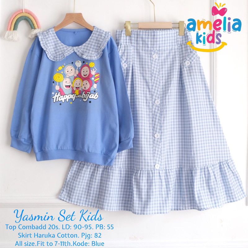 Yasmin setelan kids ORI Amelia Kids