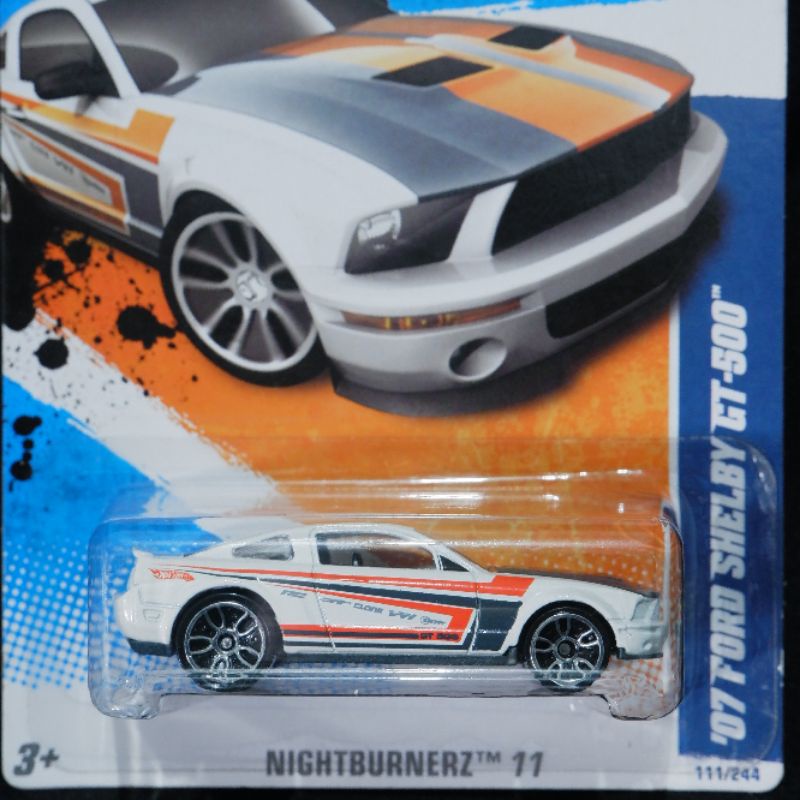 Diecast Mobil Hot Wheels '07 Ford Shelby GT-500 Putih White Muscle Car