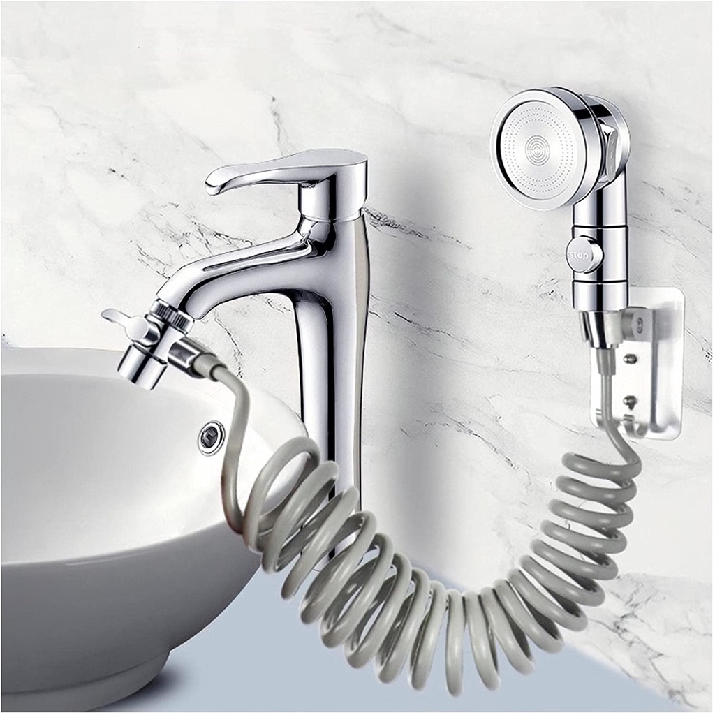 Katup Peniup Keran Dapur Dengan Kepala shower Faucet Adapter Splitter Set Untuk Pendidingan Air Rumah Kamar Mandi Kitchen Diverter