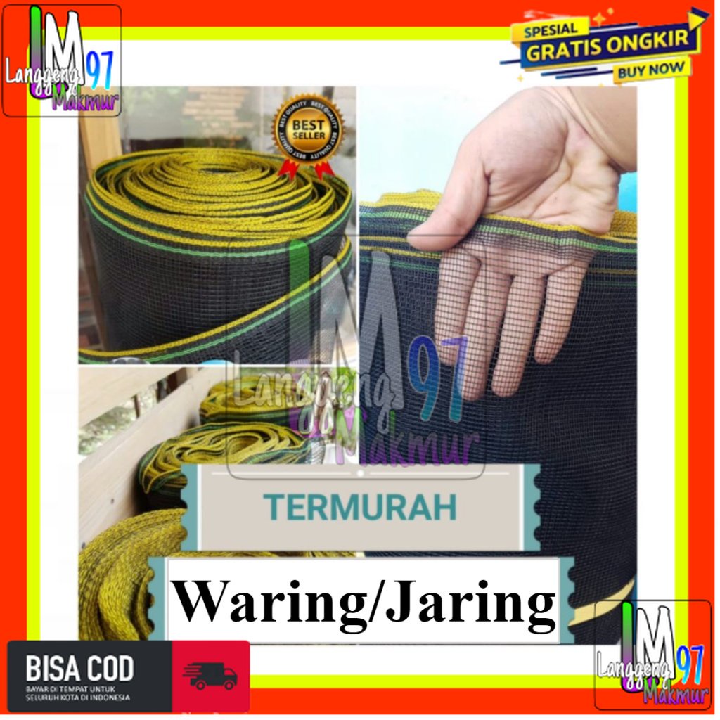 Waring, Jaring pagar ayam, jaring kandang, jaring tanaman, jaring kebun,  Cap JANGKAR MAS, ECERAN