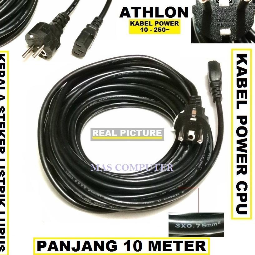 

Terlaris KABEL POWER CPU 10 METER UKURAN 3x0.75mm 10 250A~ / KABEL POWER CPU SUPER grosir
