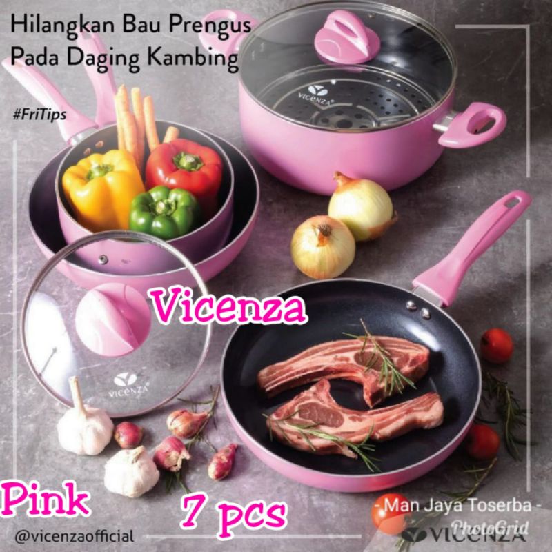 Panci Vicenza 7pcs / Panci Teflon Vicenza