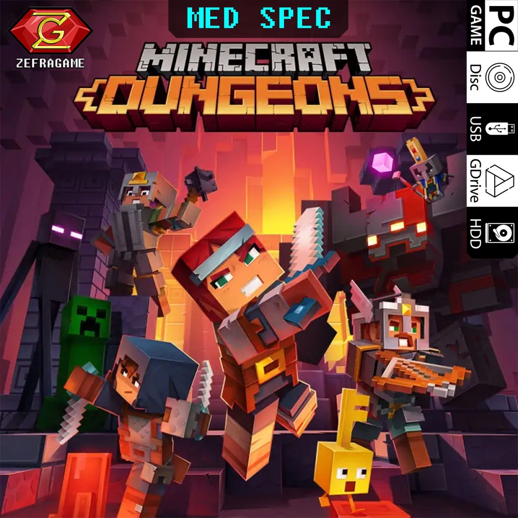 MINE CRAFT DUNGEONS Deluxe Edition PC Full Version/GAME PC GAME/GAMES PC GAMES