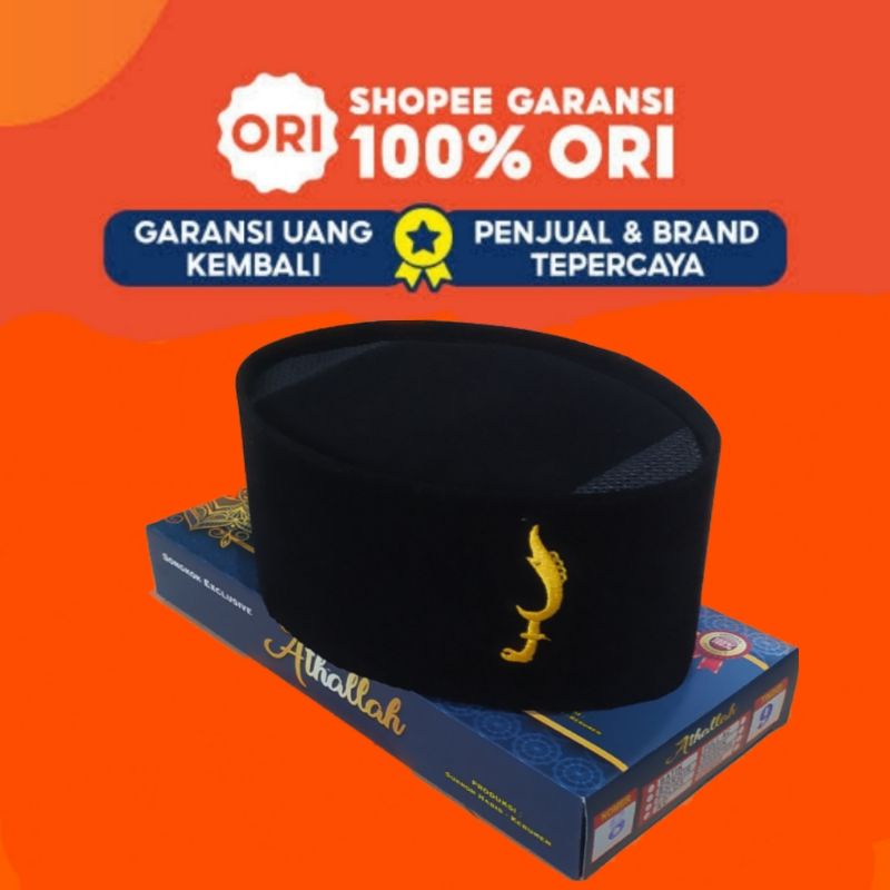 PECI KUJANG SONGKOK HITAM LOGO KUJANG (grosir termurah)