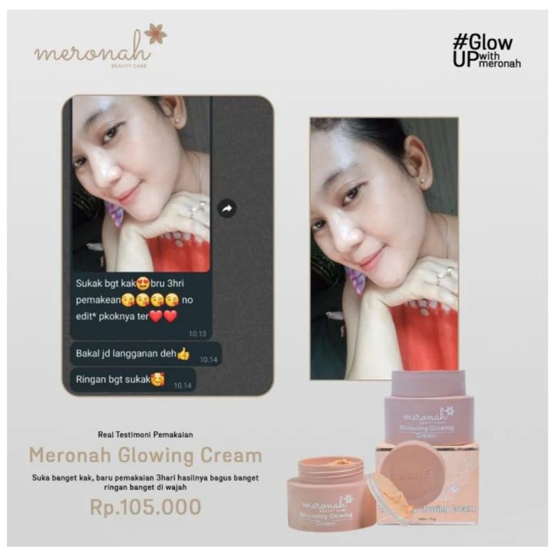 CREAM MERONAH GLOWING WHITENING 2 IN 1