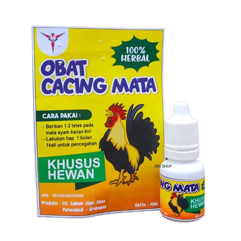 OBAT TETES CACING MATA AYAM HERBAL 10ML MENGOBATI MATA AYAM BERBUSA BENGKAK BERAIR
