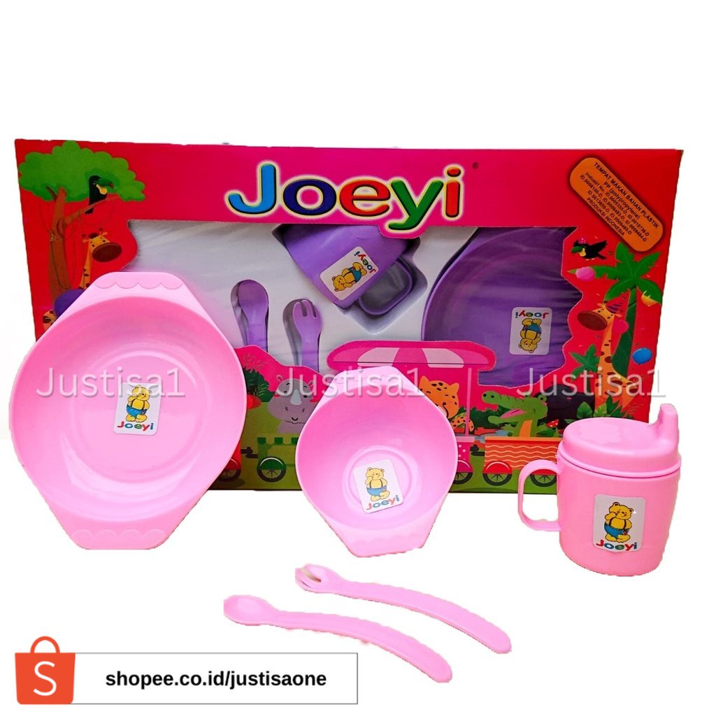 TEMPAT MAKAN BAYI JOEYI 6IN1 - FEEDING SET UKURAN MEDIUM