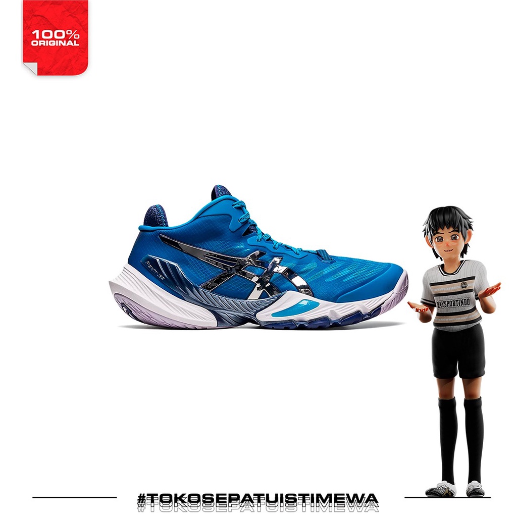 SEPATU VOLI ASICS METARISE ISLAND BLUE