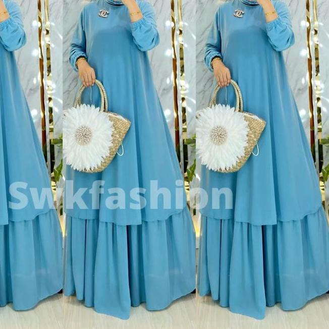 ➺ GAMIS MALAYSIA POLOS/ GAMIS MELAYU POLOS/BAHAN CERUTY BABYDOLL PREMIUM/GAMIS CERUTY POLOS/GAMIS RE