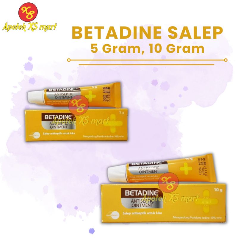 BETADINE SALEP - SALEP ANTISEPTIK UNTUK LUKA KULIT LUKA BAKAR LUKA SUNAT
