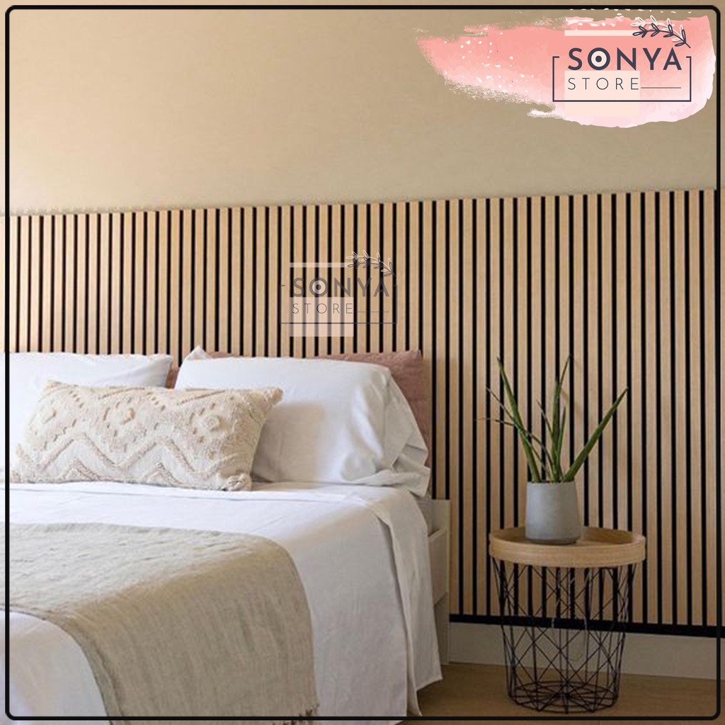 SLAT WALL - WALL PANEL - LIST DINDING - DEKORASI - WALL MOULDING