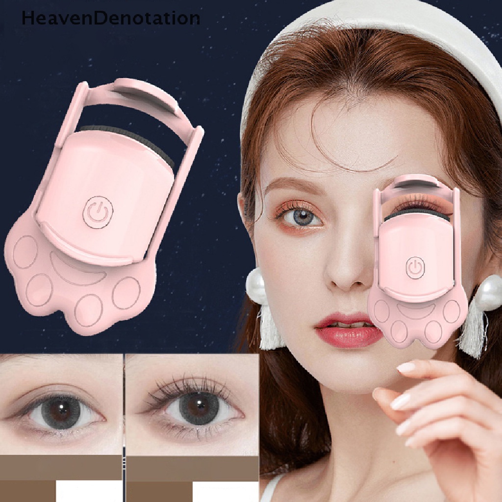 [HeavenDenotation] Alat Penjepit Bulu Mata Portable Elektrik Heated Eyelash Curler Comb Long Lasg HDV