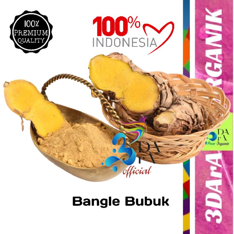 

Bangle Bubuk 100gr - Bubuk Bengle Premium Murni Tanpa Campuran