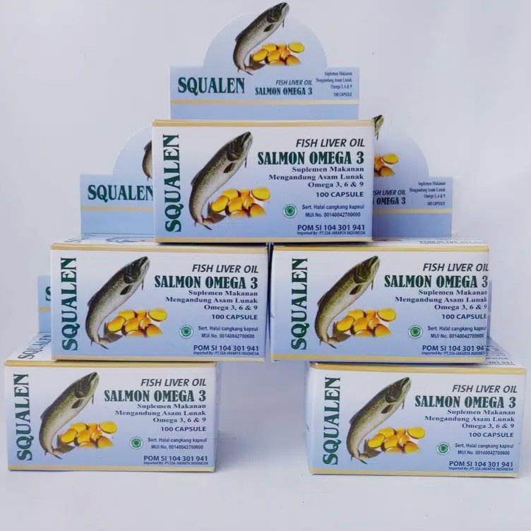 SQUALENE BIRU 100KP / MINYAK SALMON OMEGA 3,6,9 SQUALEN
