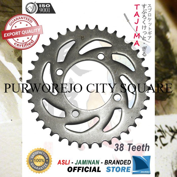Spesial Gigi Tarik 428-38T YAMAHA RX 100 RX-100 Gir Blkg. Sprocket Gear TAJIMA
