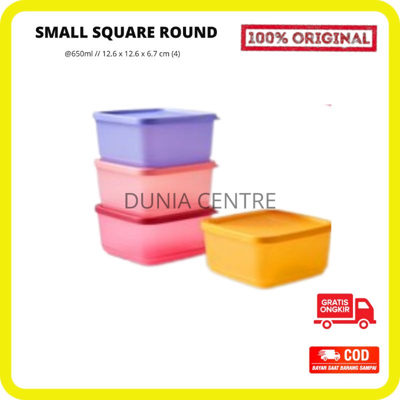 PROMO TUPPERWARE TOPLES SMALL SQUARE ROUND SET ORIGINAL