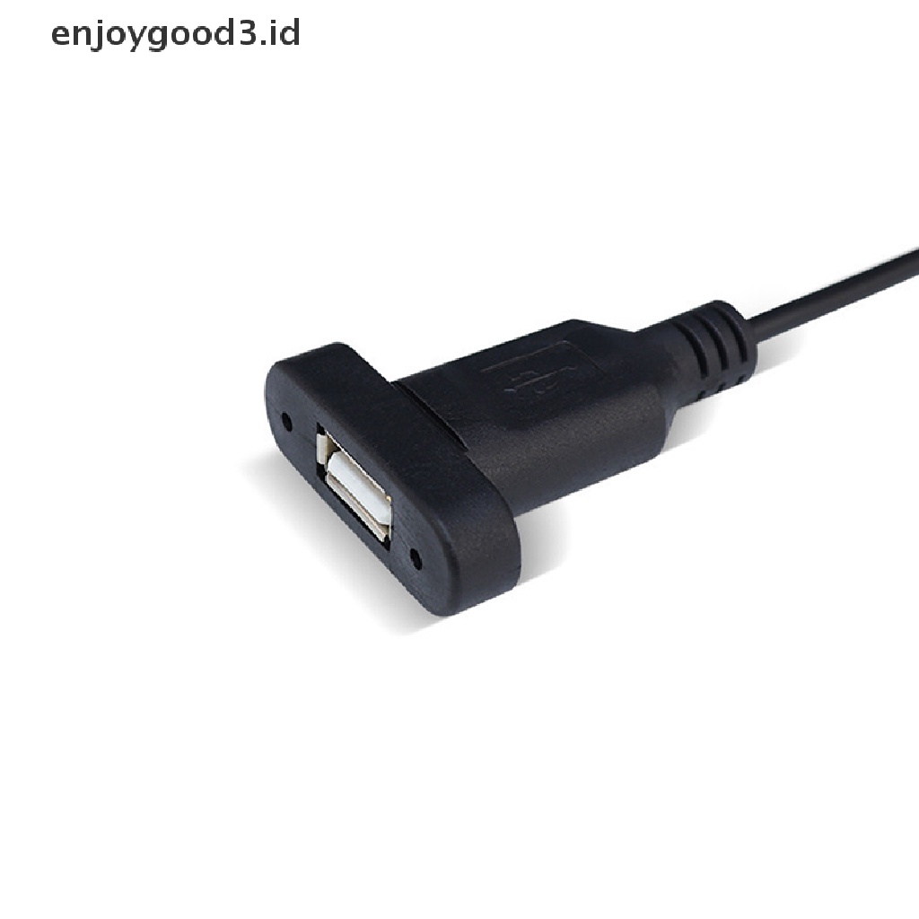 【 Rready Stock 】 Hot Sale USB Type A Power Port Female Jacks Connector DIY Charging Socket USB-A type with Screw Fixing Hole and Cable （ ID ）