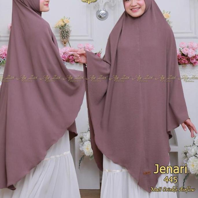 ☄ Aje zas//Khimar Jenari Ori Aje zas / Bergo cringkel / Bergo instan crinkle / khimar jumbo jilbab i