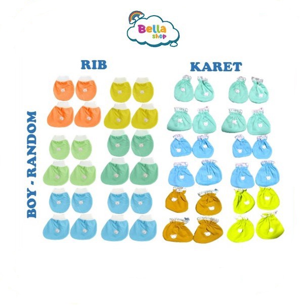 boboko sarung tangan kaki bayi warna-BELLASHOP