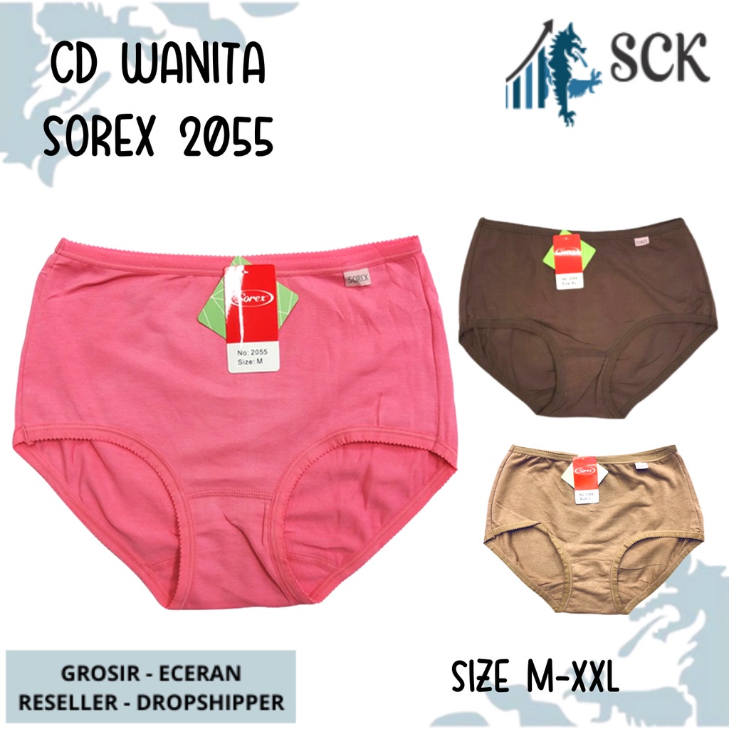 CD Wanita SOREX 2055 Bahan Katun / Celana Extra Lembut Katun SOREX 2055 - sckmenwear GROSIR