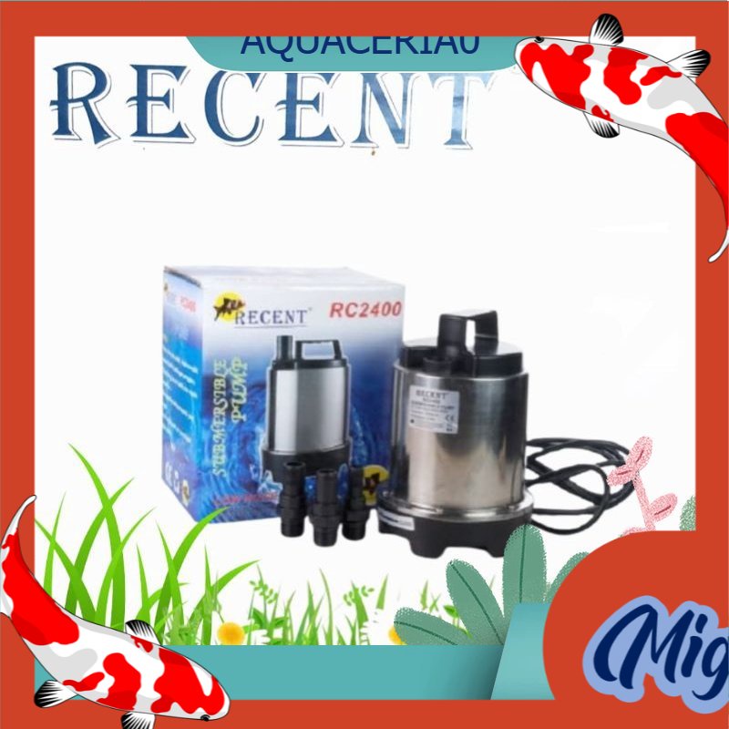 pompa celup kolam ikan recent 2400 stainless