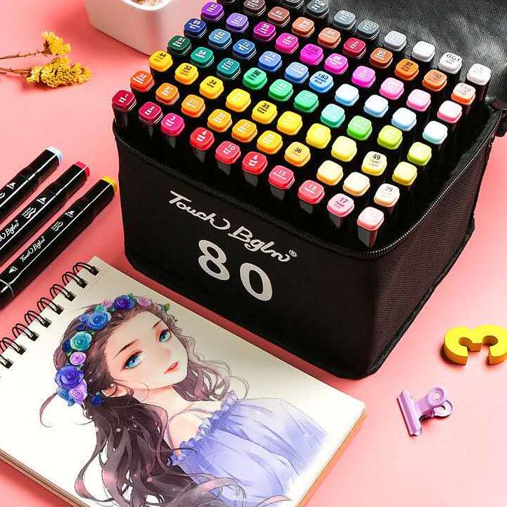 

KodeY4k4J TouchFive 24/36/48/60/80 Warna Sketsa Spidol Umum General Marker Set Animation Markers