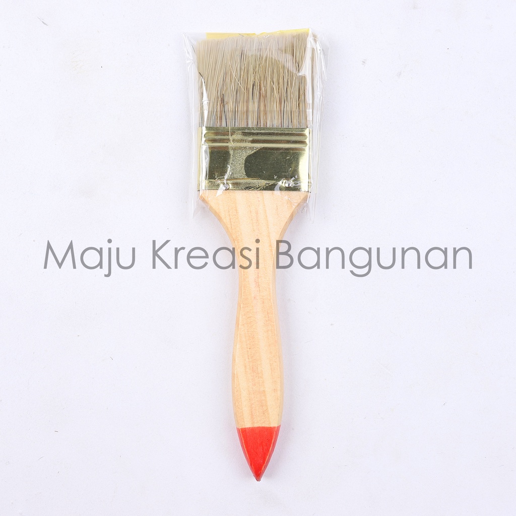 Kuas Cat Merk Good 2&quot; Inch Kayu Paint Brush Tembok Dinding Inci In 2Inch 2Inci 2In Isi 12 Buah