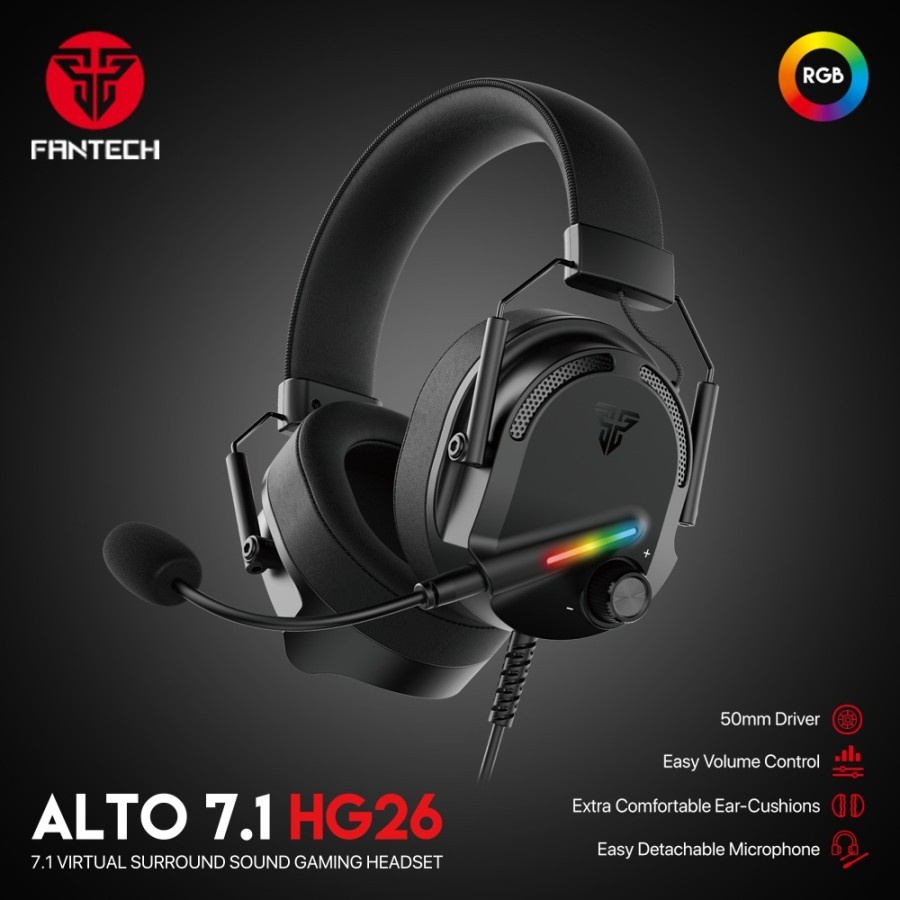 Fantech ALTO 7.1 HG26 RGB Headset Gaming Multiplatform