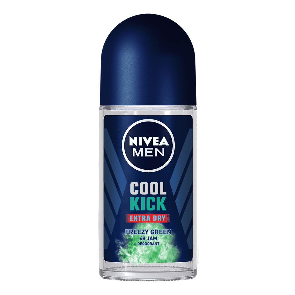 Nivea Men Cool Kick Freezy Green Deodorant Roll On 50 Ml