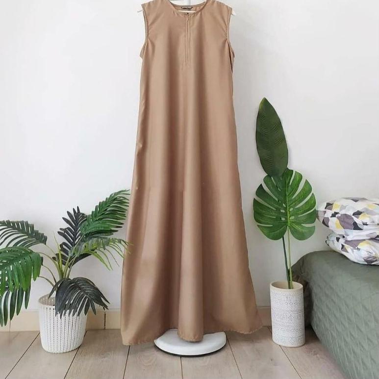 TERBARU Inner Dress Tanpa Lengan Bahan Toyobo Original