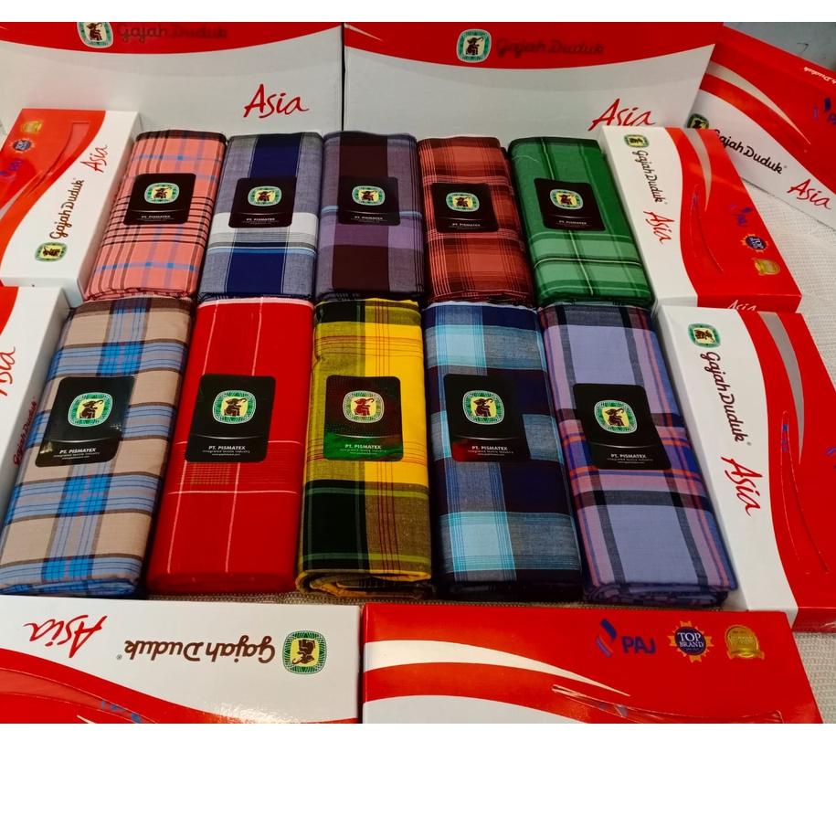 ➭ SARUNG GAJAH DUDUK ASIA / SARUNG GAJAH DUDUK ASIA MOTIF KOTAK ◙