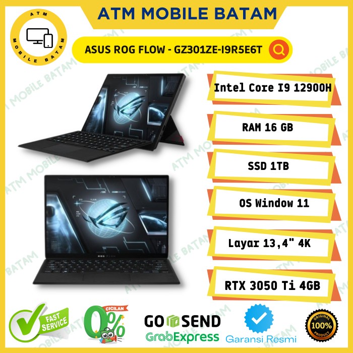 ASUS GAMING ROG FLOW Z13 GZ301ZE-I9R5E6T-O BLACK CORE i9-12900