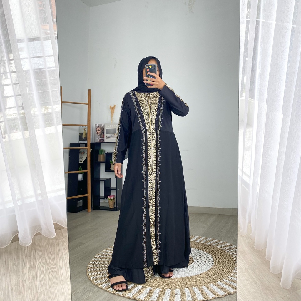 ABAYA JAMEELA / Gamis Turkey / Longdress Muslimah / Maxy Formal / Busana Muslim / Dress Kondangan / Pakaian Mewah Arabic