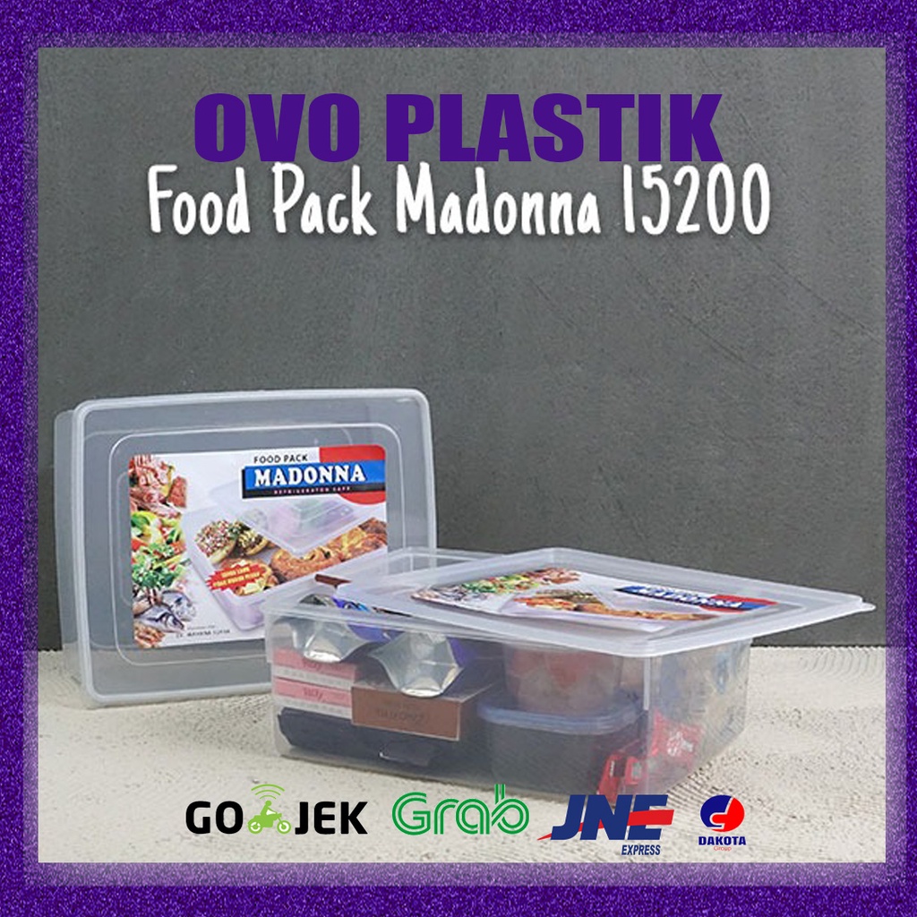 

FOOD PACK MADONNA 15200 / BOX PLASTIK BESAR/ BOX KUE / BOX DONAT TINGGI / BOX PLASTIK TINGGI - SUSAN 15200