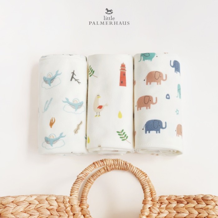 Terlaris ✨ -Little Palmerhaus - Wonderpad/ Perlak Waterproof - Rainbow Whale- 2.1.23