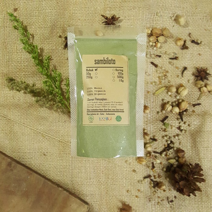 

SAMBILOTO / SAMBIROTO BUBUK 100 GRAM - Andrographis Paniculata - MURNI