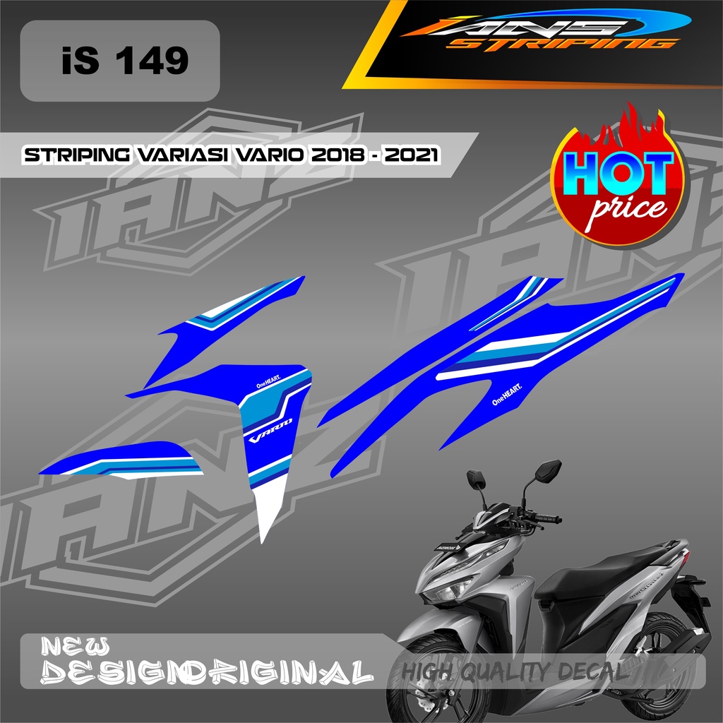 DECAL STRIPING LIST VARIO TECHNO 110 OLD / HONDA VARIO TECHNO 110 MENGGUNKAN BAHAN BERKUALITAS /  TIDAK MUDAH PUDAR / DECAL KERETA VARIO TECHNO  IS149