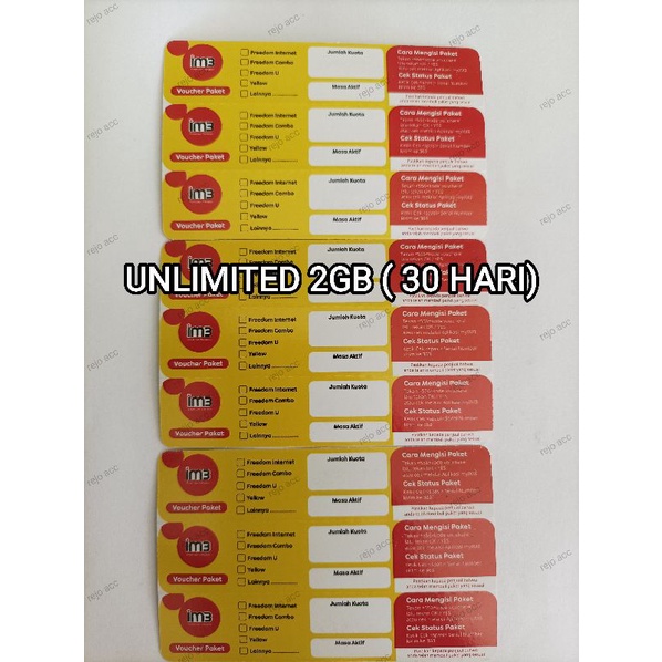 VOUCHER INDOSAT 2GB UNLIMITED