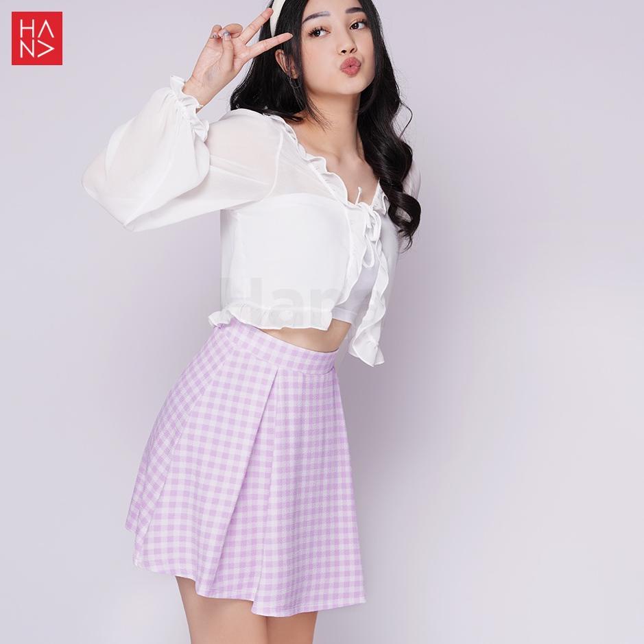 GROSIR_JAKARTA Hana Fashion - Eunji Mini Skirt / Rok Pendek Printing Wanita Korea - SK174